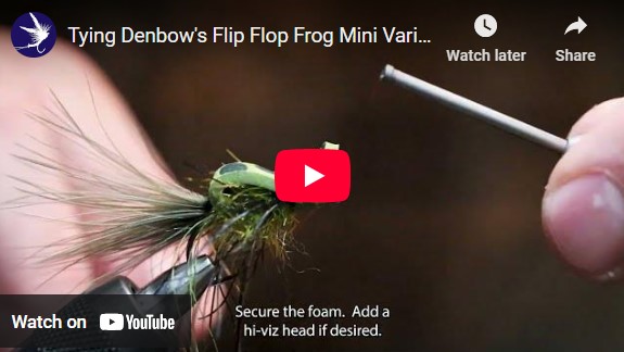 Tying Denbow's Flip Flop  Variant Micro Frog